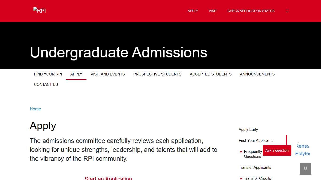 Apply | Undergraduate Admissions