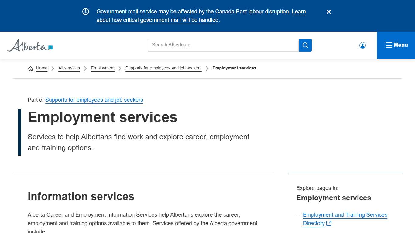 Employment services | Alberta.ca